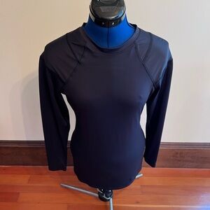Women's Black Long Sleeve Tommie Copper Top